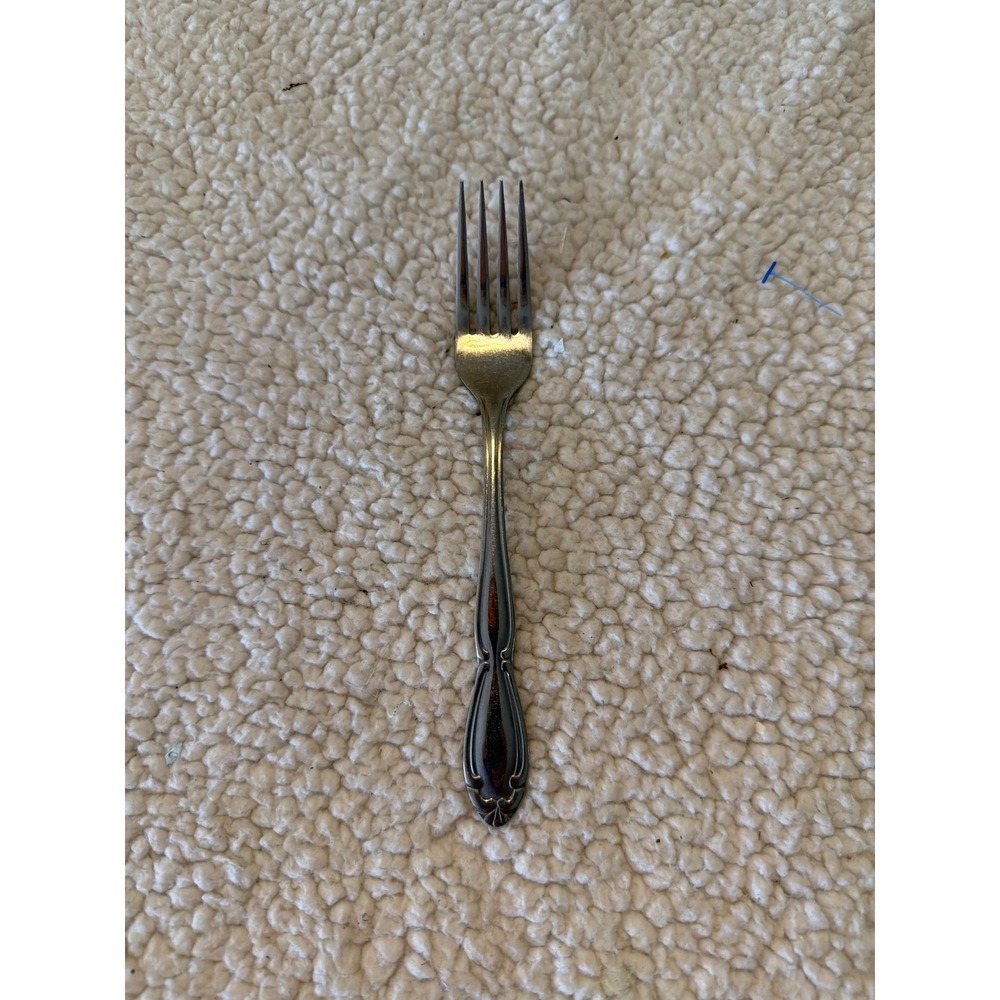 VTG Washington Forge Carolyn Stainless Steel Dinner Fork Scroll Edge 7.5 Inch